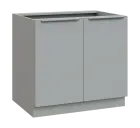 SIS - 9D spodní skříňka, 2-dveřová, 870x900x600, šedá